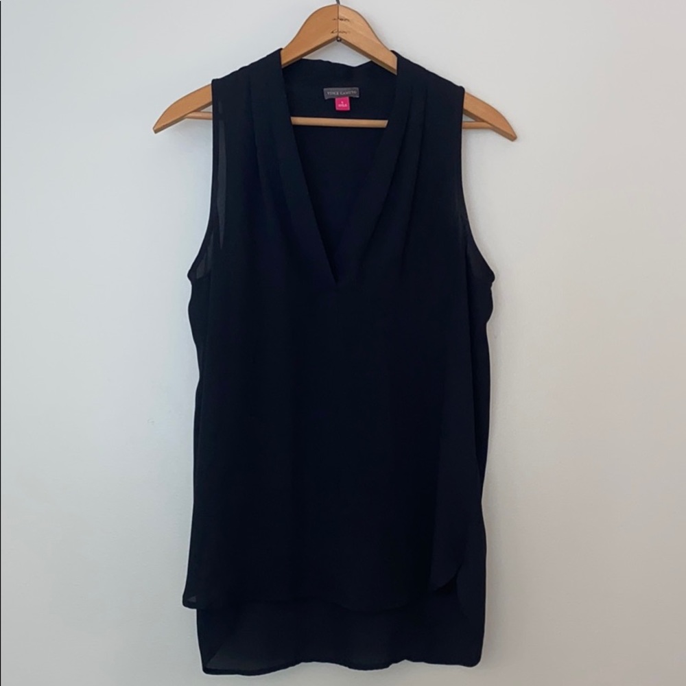 Vince Camuto Sleeveless V-Neck Blouse